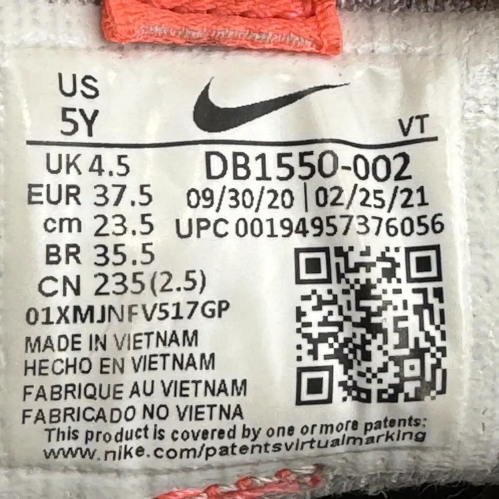 Nike Shoes Youth Size 5Y Gray Air VaporMax 2021 FK Flyknit Sneakers DB1550-002